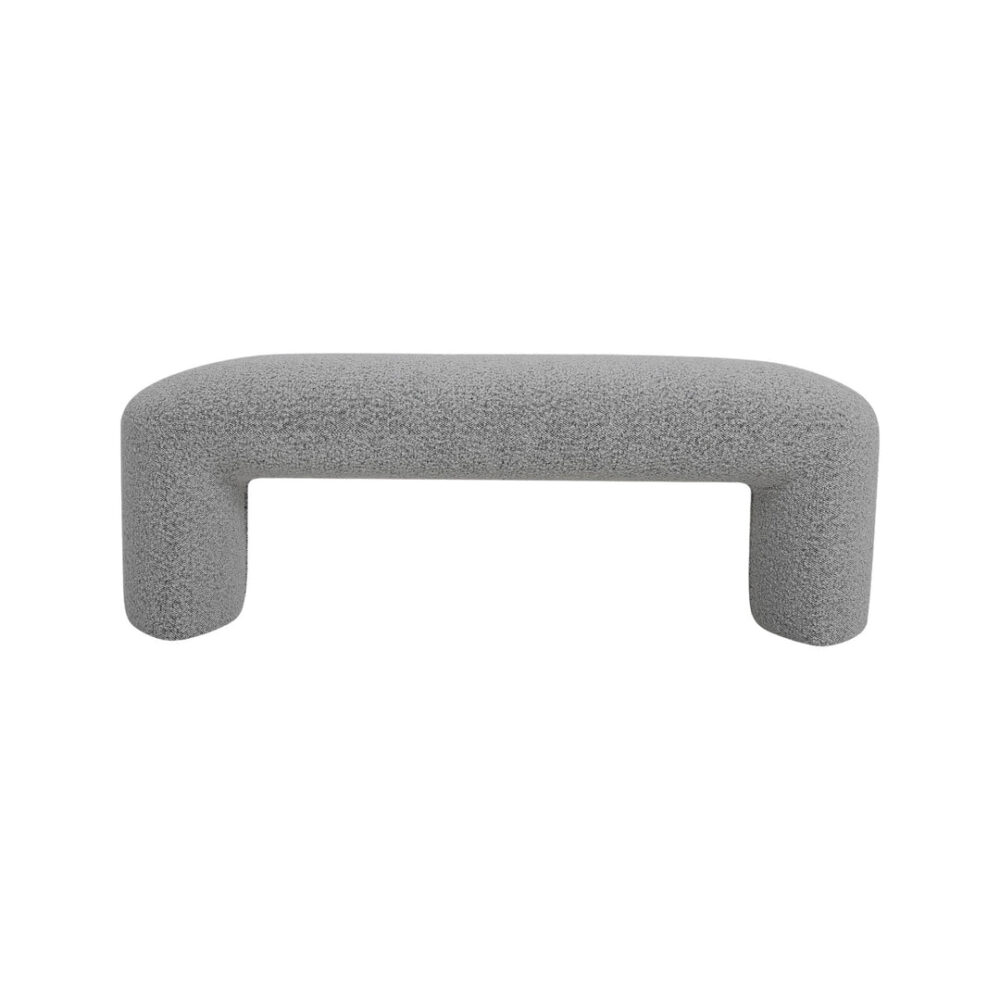 Everet 1.2m Long Ottoman Bench - Pepper Boucle - Image 4