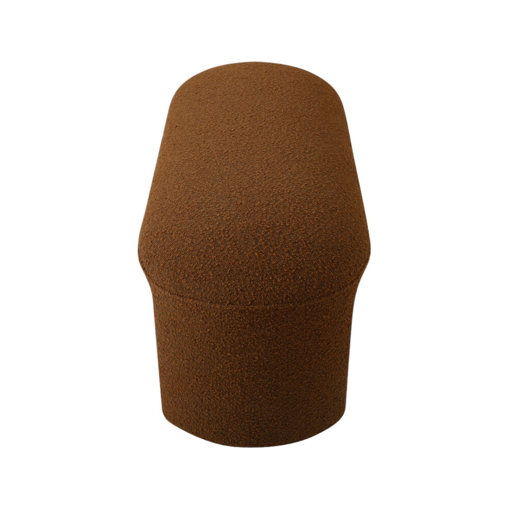 Everet 1.2m Long Ottoman Bench - Brown Boucle - Image 2
