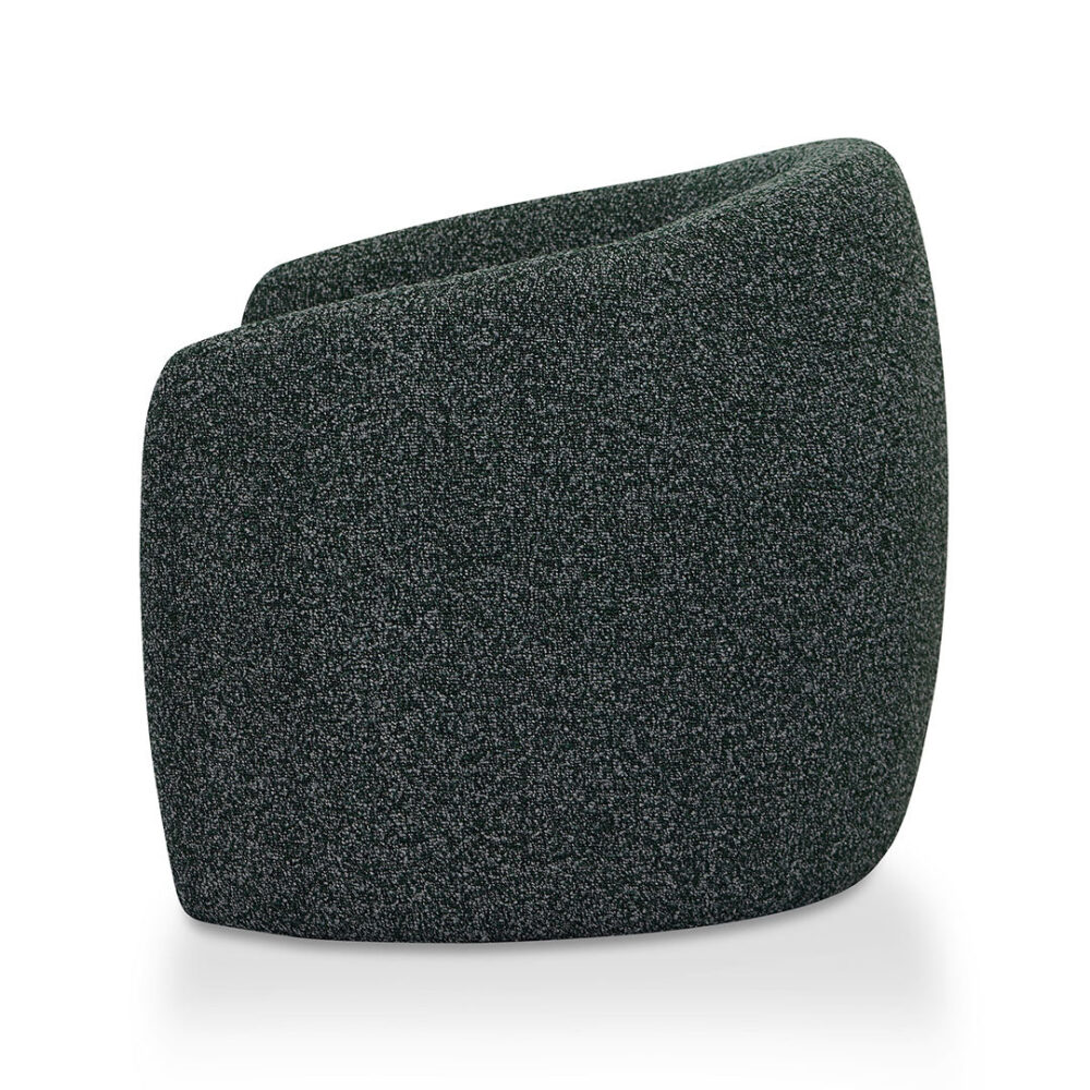 Ferguson Fabric Armchair - Green Boucle - Image 7