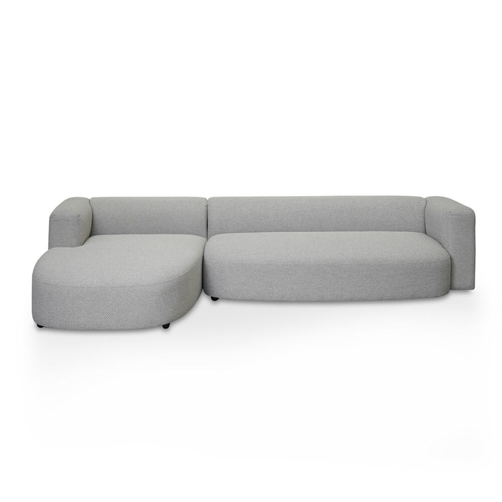 Lavinia Left Chaise Sofa - Grey - Image 2