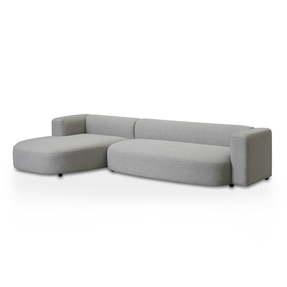 Lavinia Left Chaise Sofa - Grey - Image 3