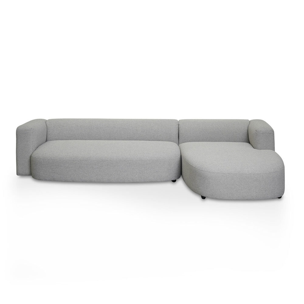 Lavinia Right Chaise Sofa - Grey - Image 4