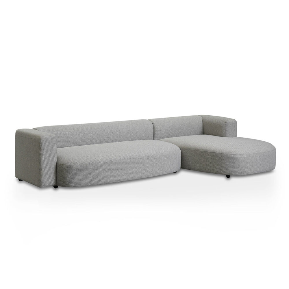 Lavinia Right Chaise Sofa - Grey - Image 6