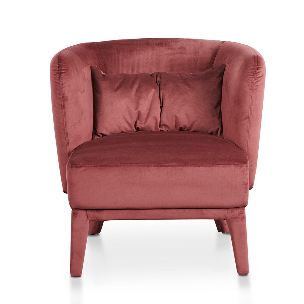 Daley Fabric Armchair - Elegant Plum - Image 2
