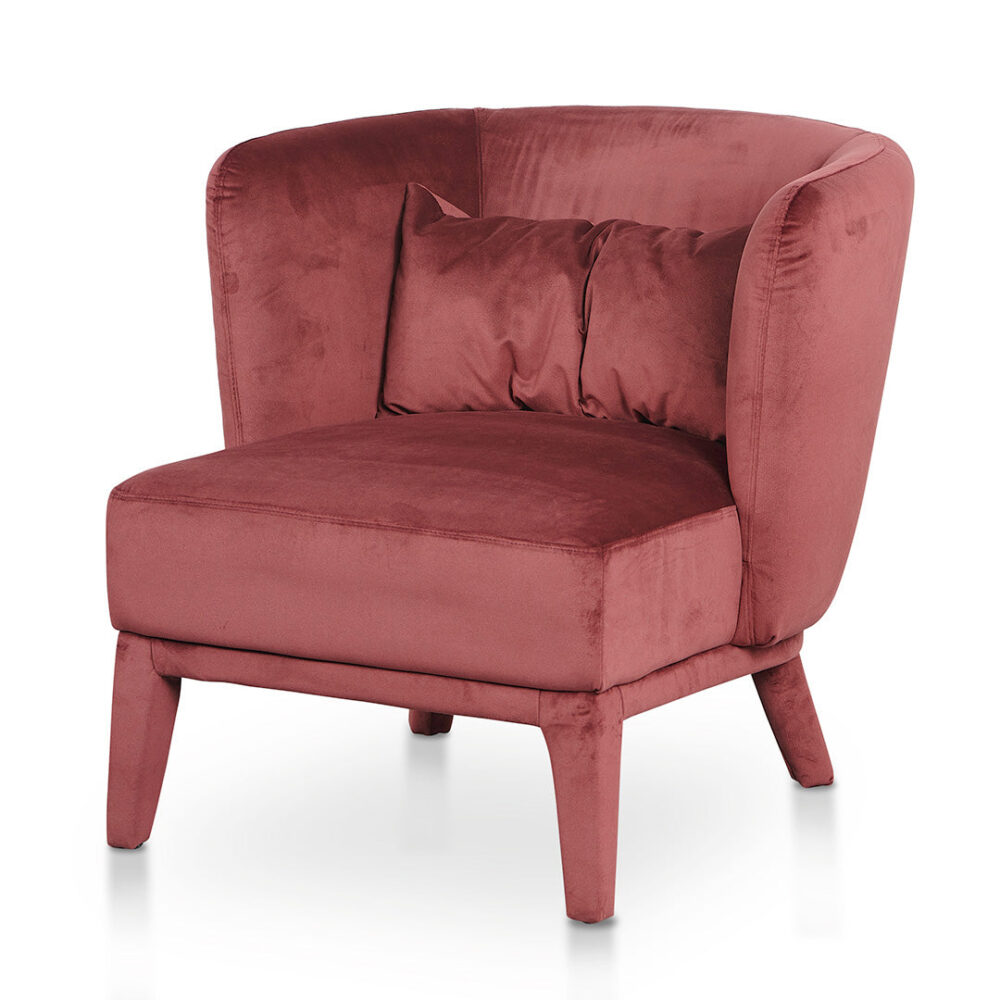 Daley Fabric Armchair - Elegant Plum - Image 3