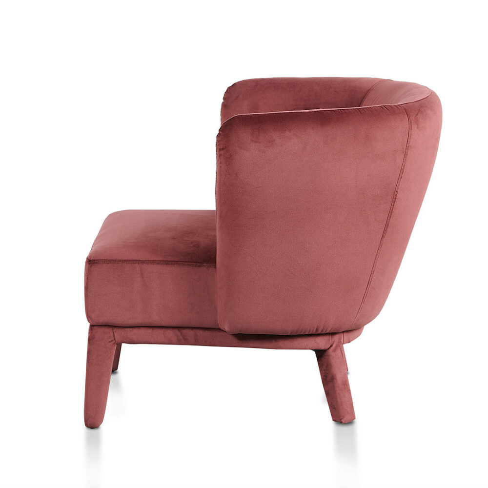 Daley Fabric Armchair - Elegant Plum - Image 6