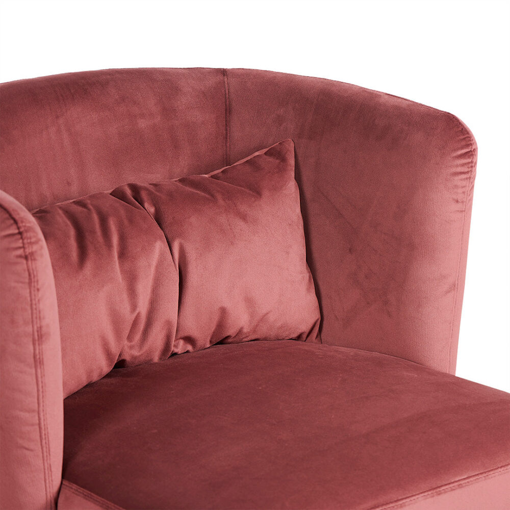 Daley Fabric Armchair - Elegant Plum - Image 4