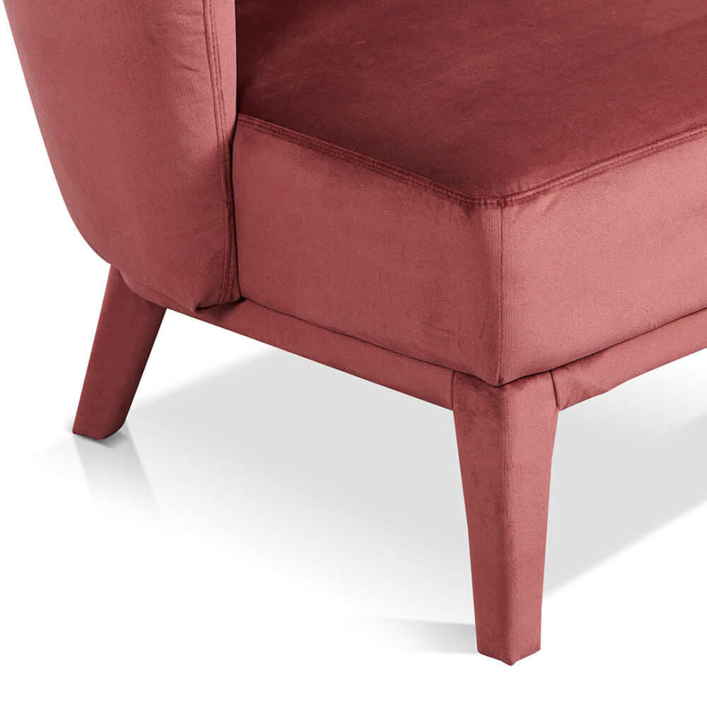 Daley Fabric Armchair - Elegant Plum - Image 9
