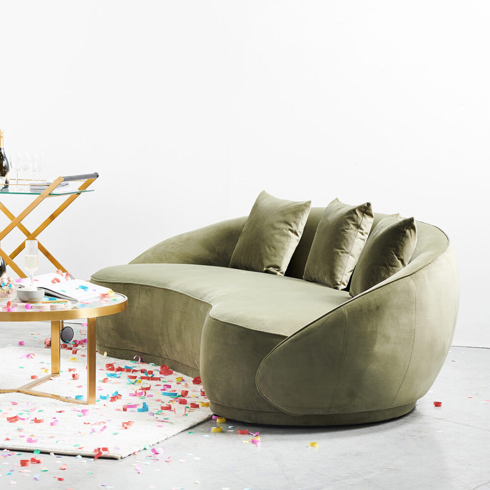 Jake 4 Seater Fabric Sofa - Elegant Sage - Image 3