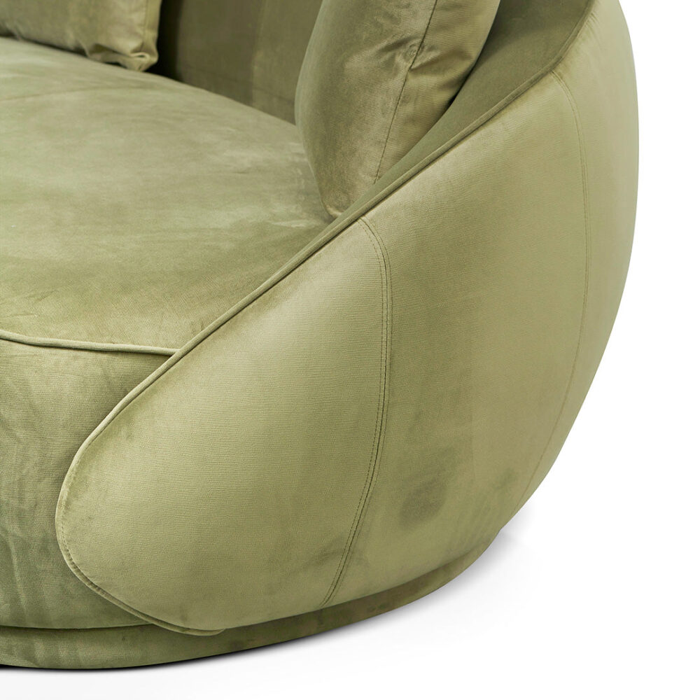Jake 4 Seater Fabric Sofa - Elegant Sage - Image 9