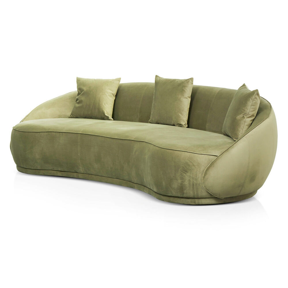 Jake 4 Seater Fabric Sofa - Elegant Sage - Image 10