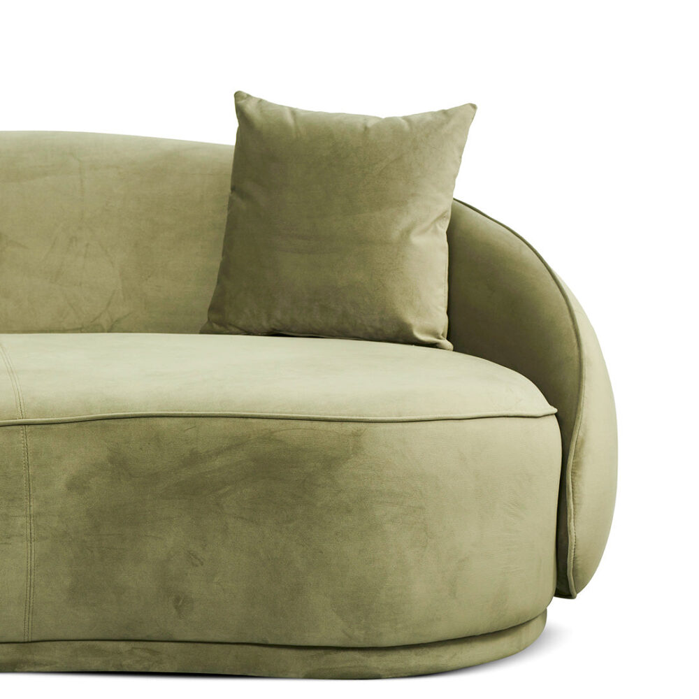 Jake 4 Seater Fabric Sofa - Elegant Sage - Image 8