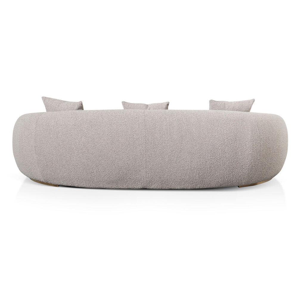 Howard 3 Seater Sofa - Ash Grey Boucle - Image 7