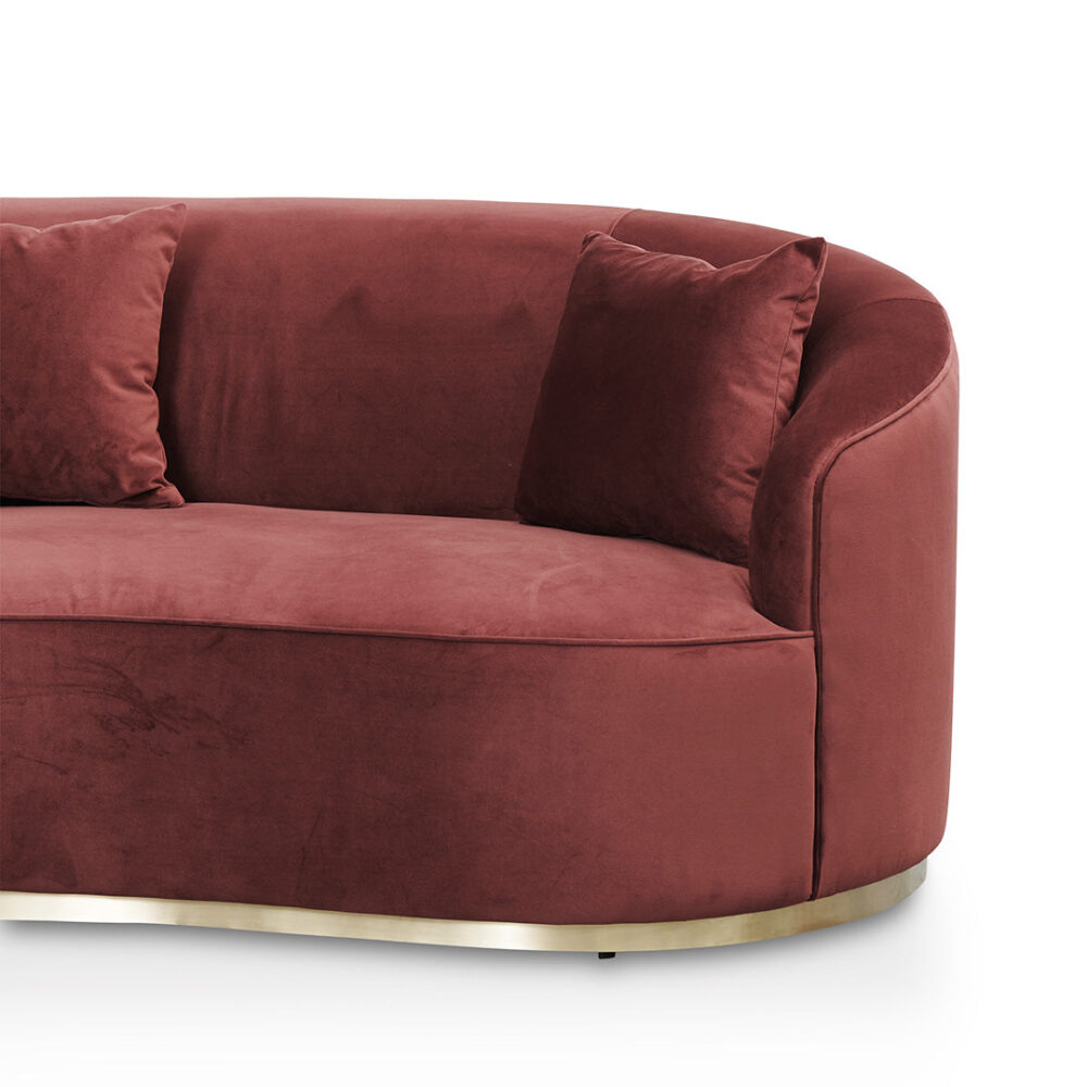 Sosa 3 Seater Sofa - Elegant Plum - Image 7