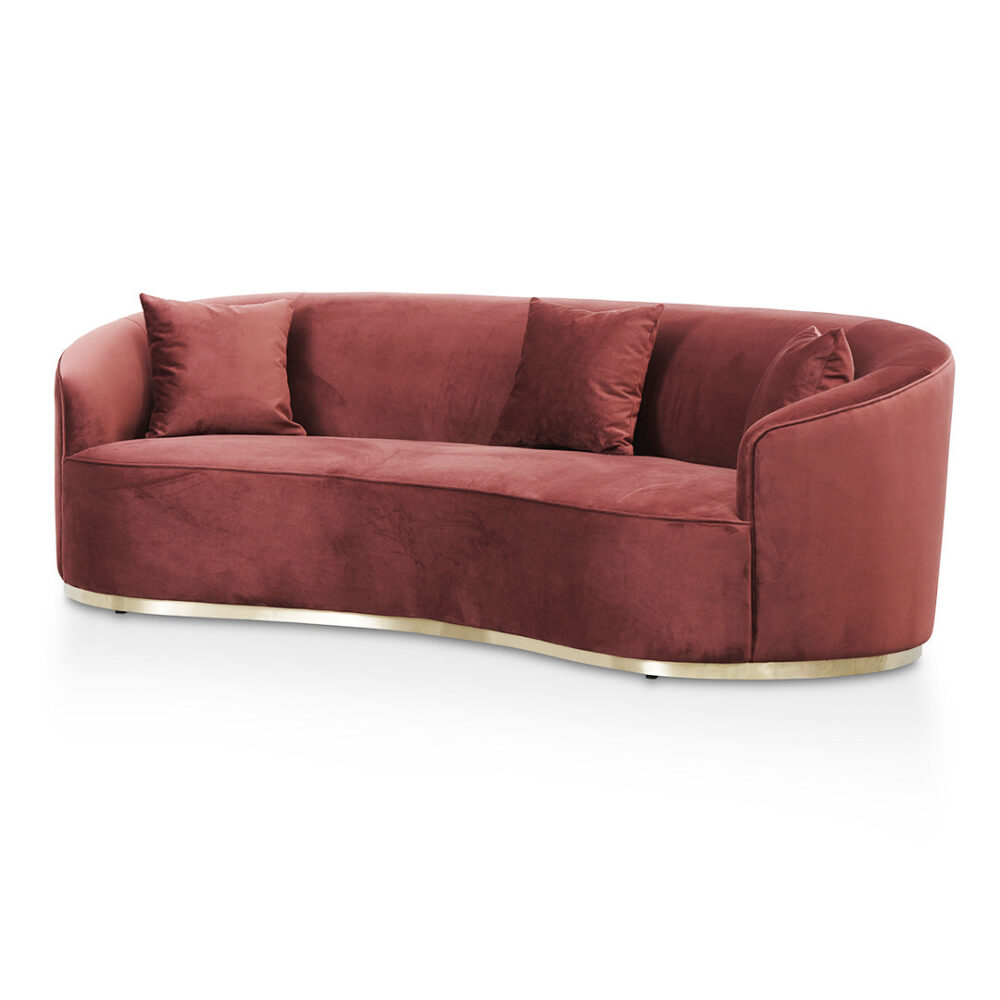 Sosa 3 Seater Sofa - Elegant Plum - Image 3