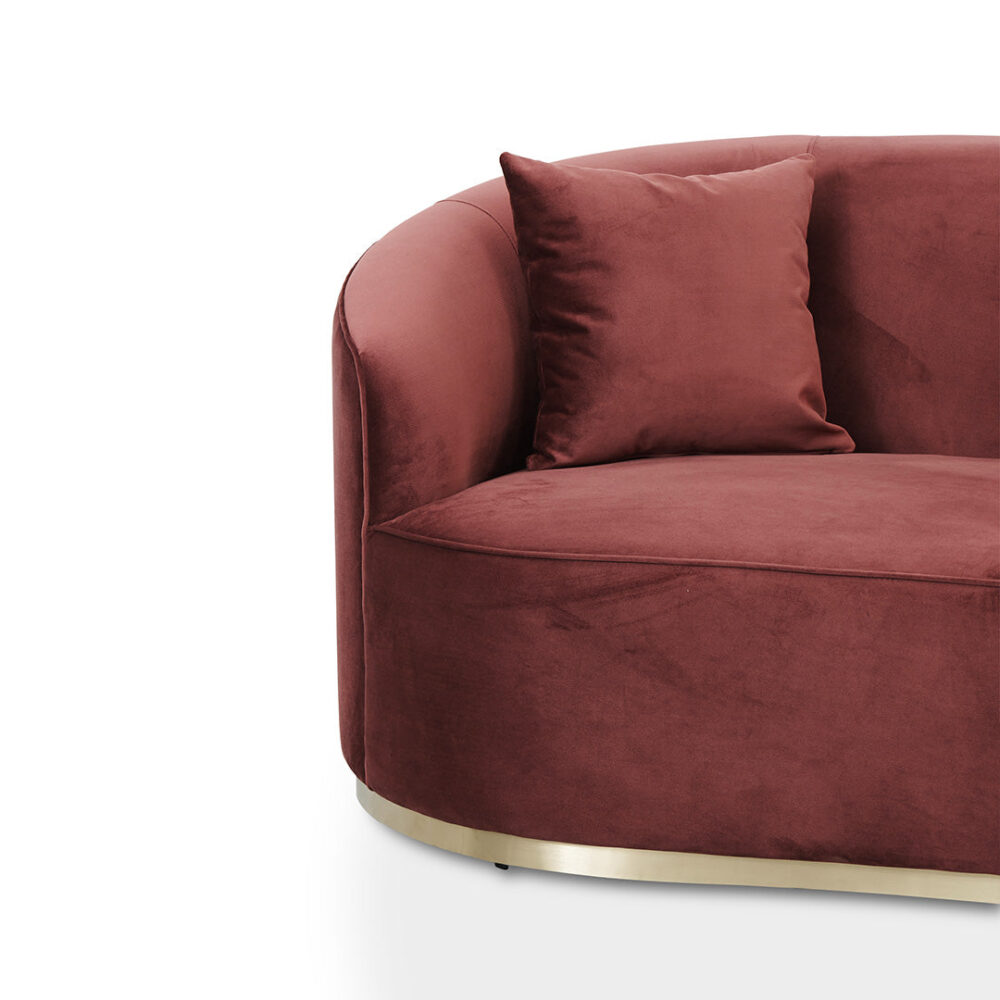 Sosa 3 Seater Sofa - Elegant Plum - Image 4