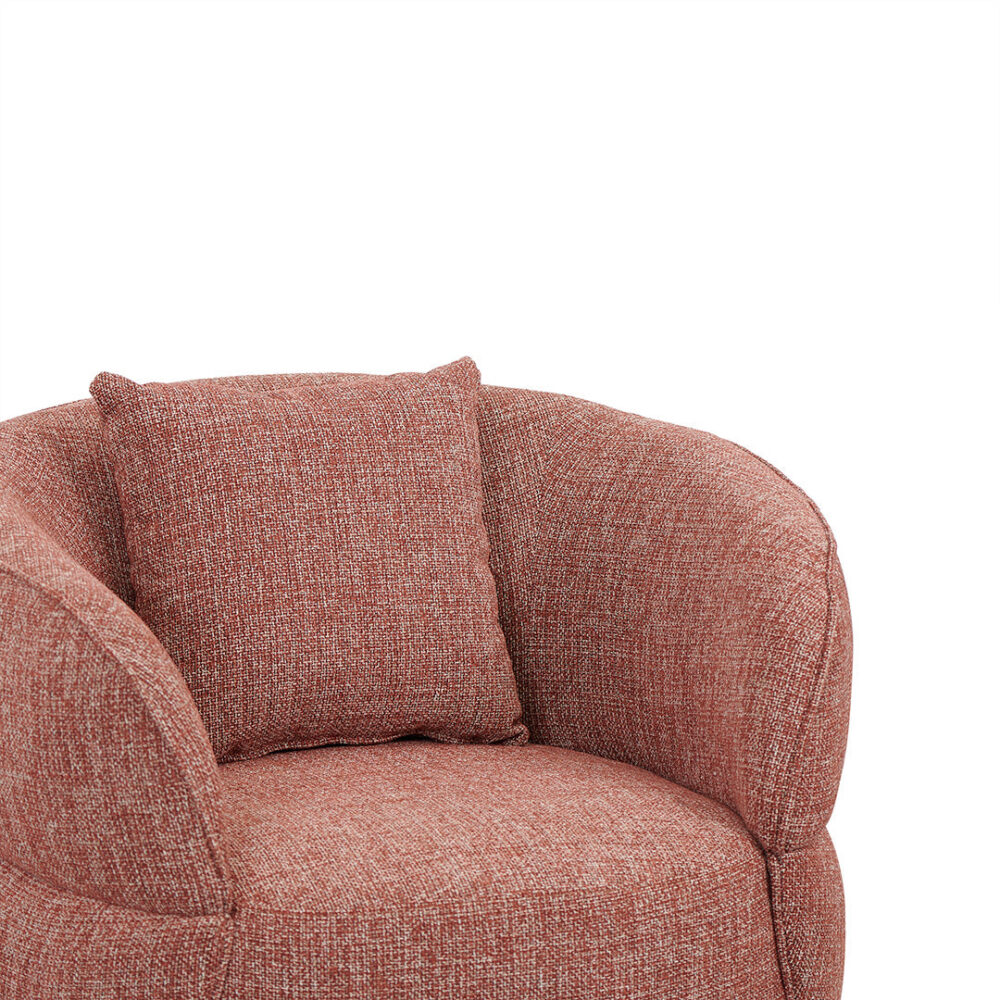 Arima Armchair - Moss Rust Orange - Image 8