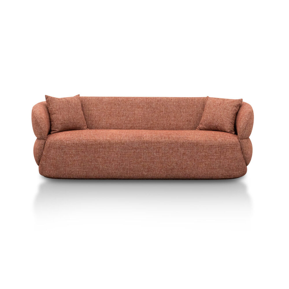 Arima 3 Seater Sofa - Moss Rust Orange - Image 2