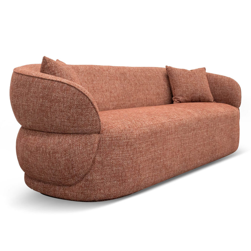 Arima 3 Seater Sofa - Moss Rust Orange - Image 5