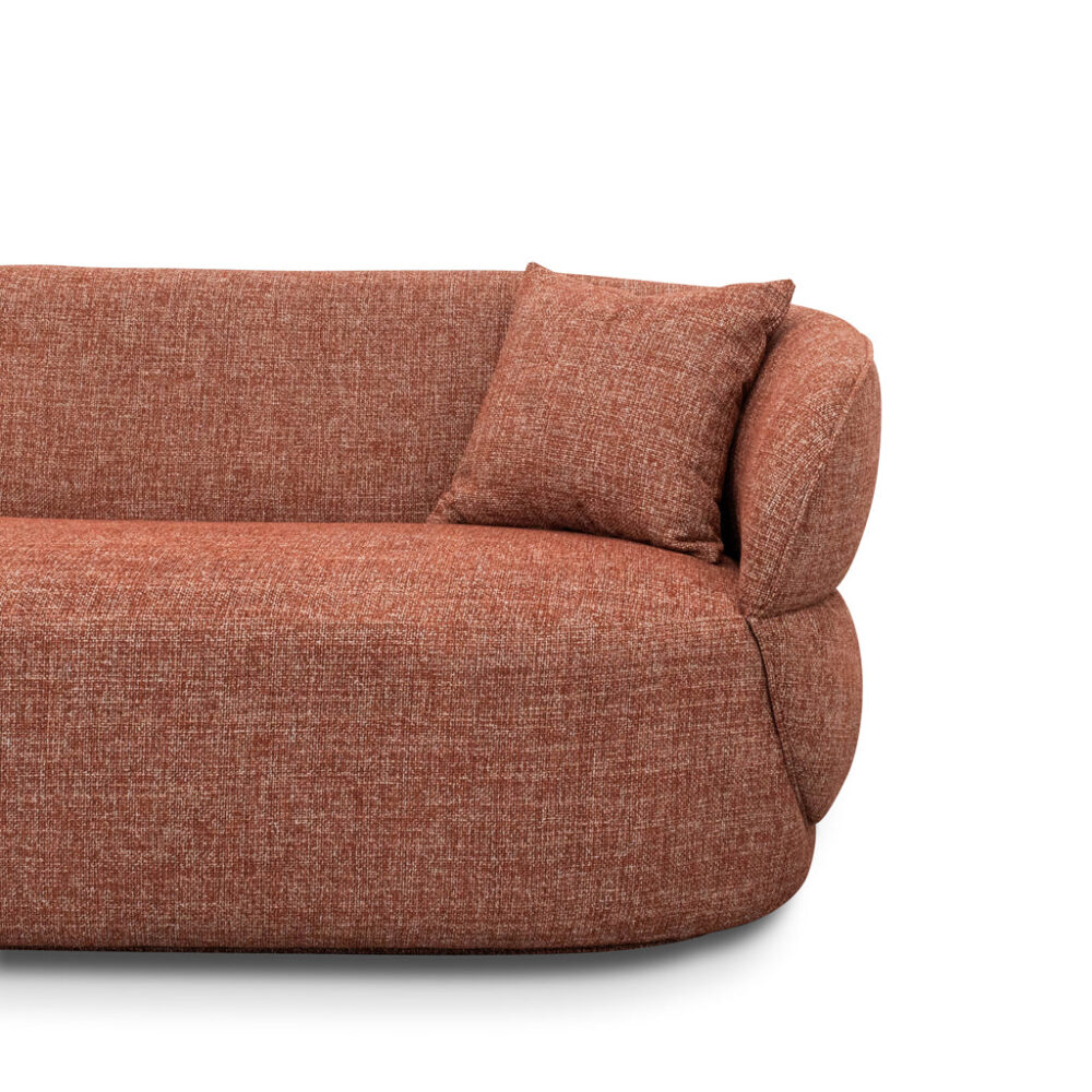 Arima 3 Seater Sofa - Moss Rust Orange - Image 10