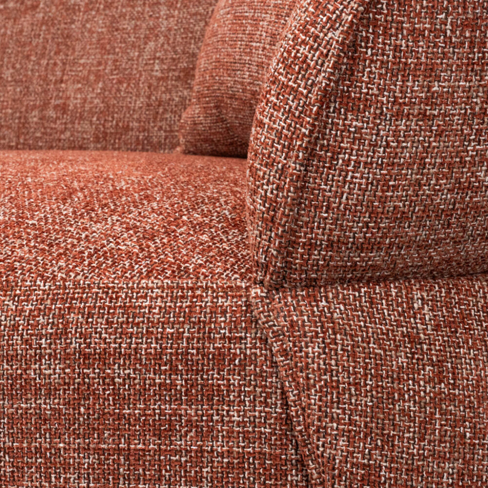 Arima 3 Seater Sofa - Moss Rust Orange - Image 13