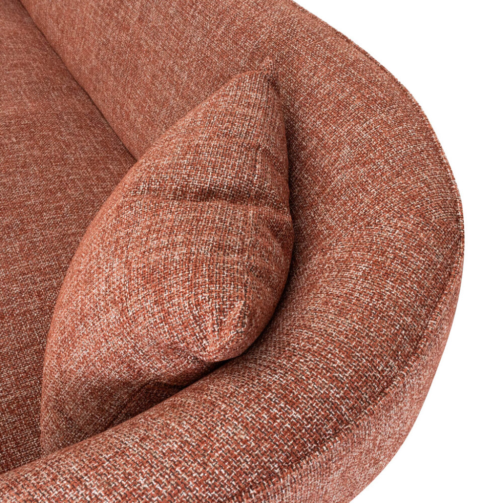 Arima 3 Seater Sofa - Moss Rust Orange - Image 12