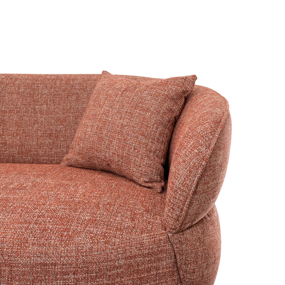 Arima 3 Seater Sofa - Moss Rust Orange - Image 6