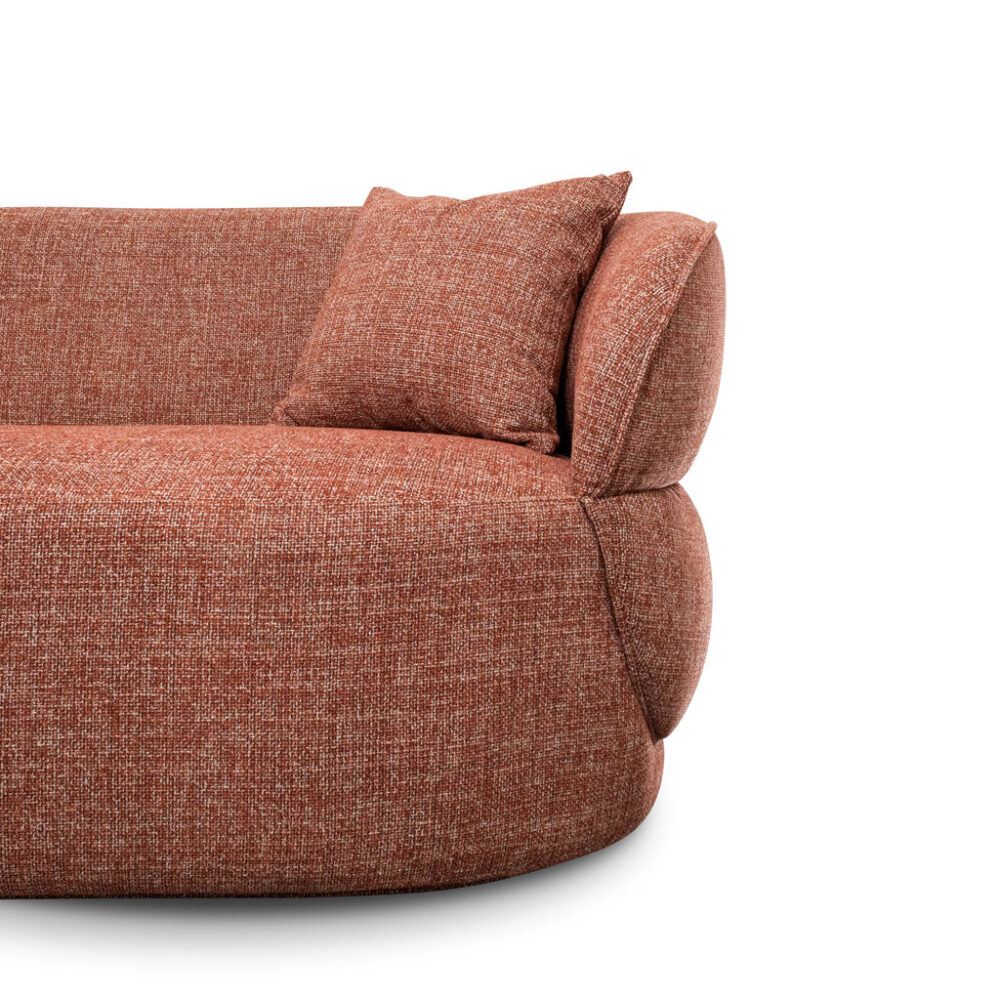 Arima 3 Seater Sofa - Moss Rust Orange - Image 7