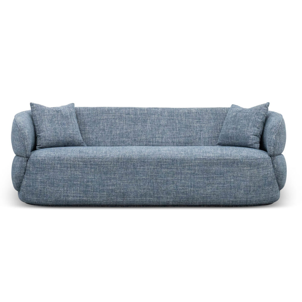 Arima 3 Seater Sofa - Moss Blue - Image 2