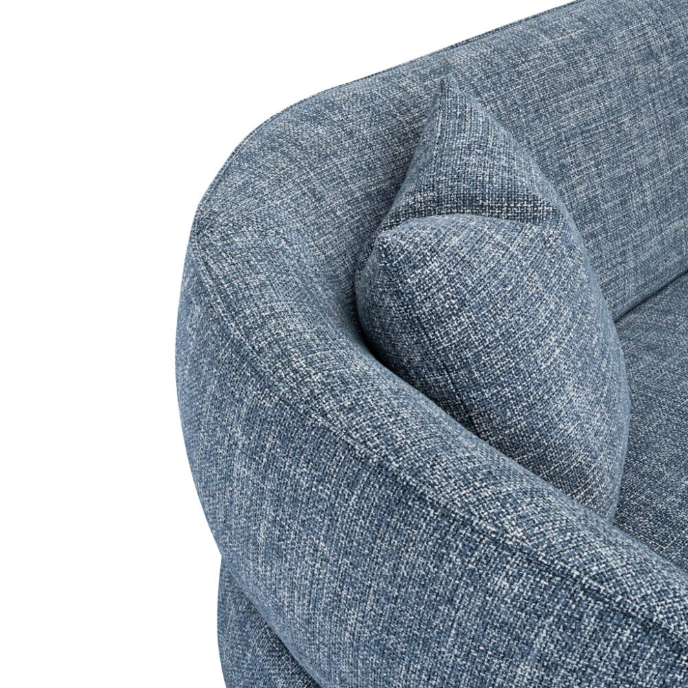 Arima 3 Seater Sofa - Moss Blue - Image 6