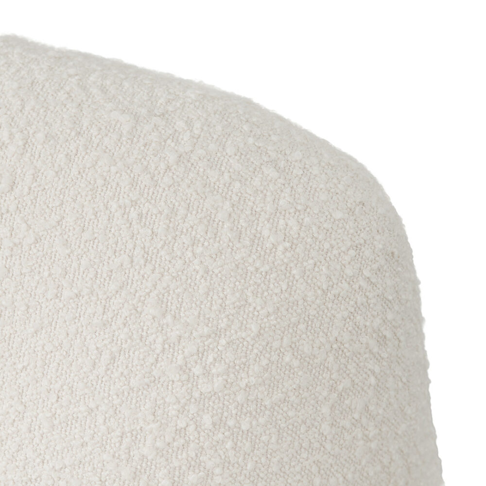 Breda Armchair - Ivory White Boucle - Image 4