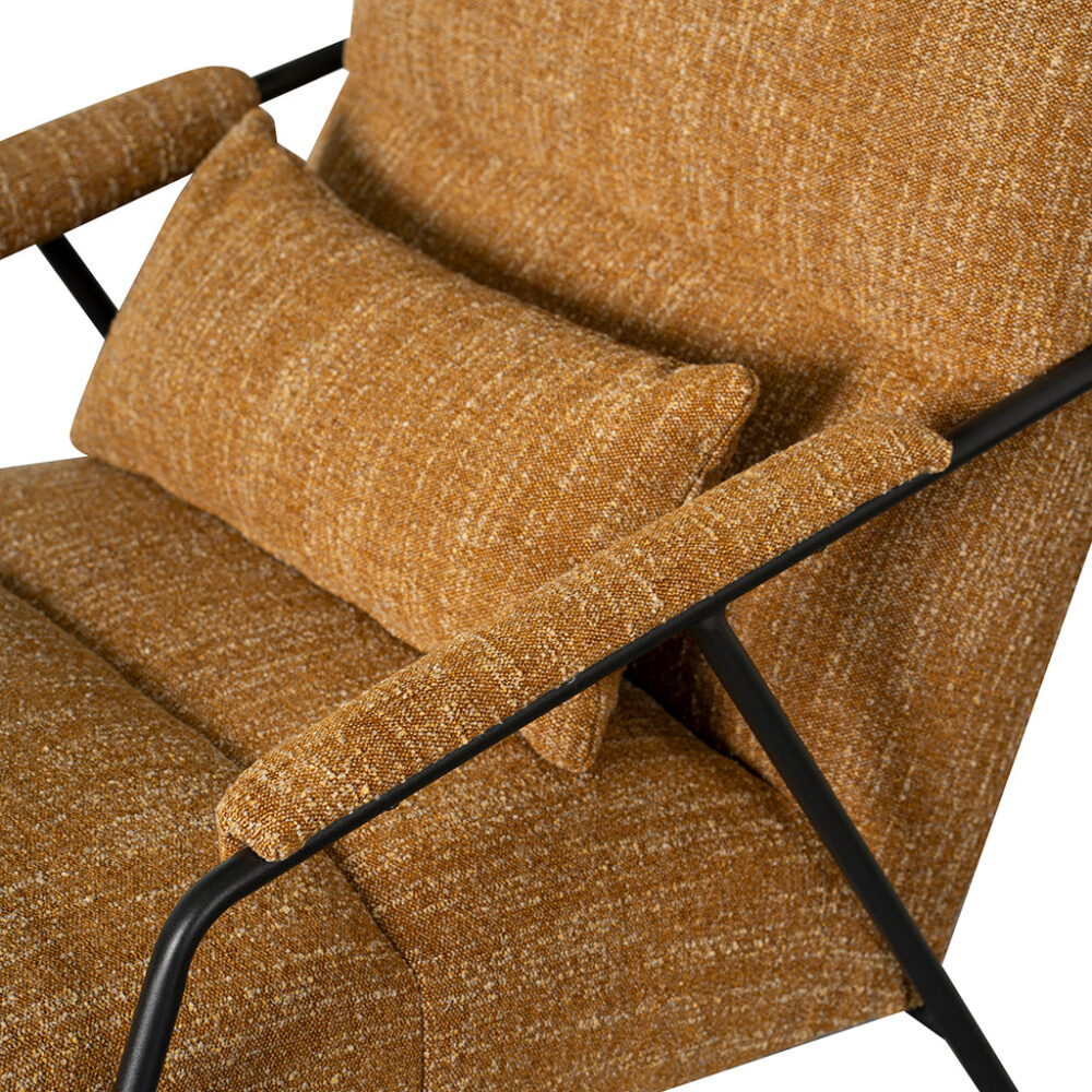 Jack Fabric Armchair - Ginger Brown - Image 6