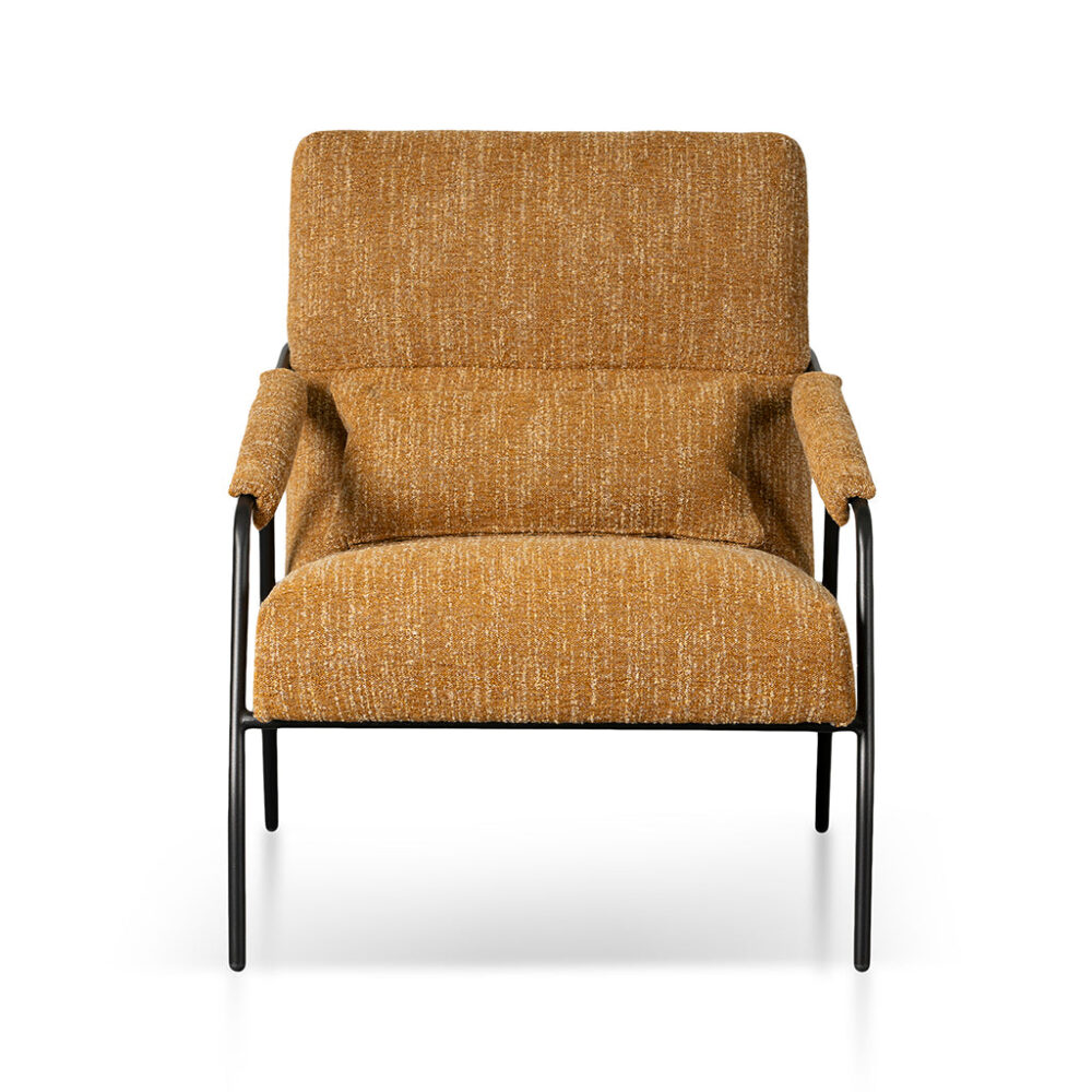 Jack Fabric Armchair - Ginger Brown - Image 2