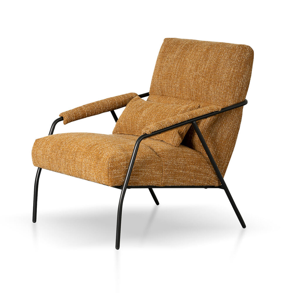 Jack Fabric Armchair - Ginger Brown - Image 3