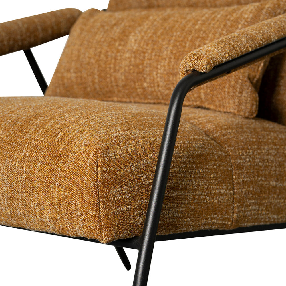 Jack Fabric Armchair - Ginger Brown - Image 5