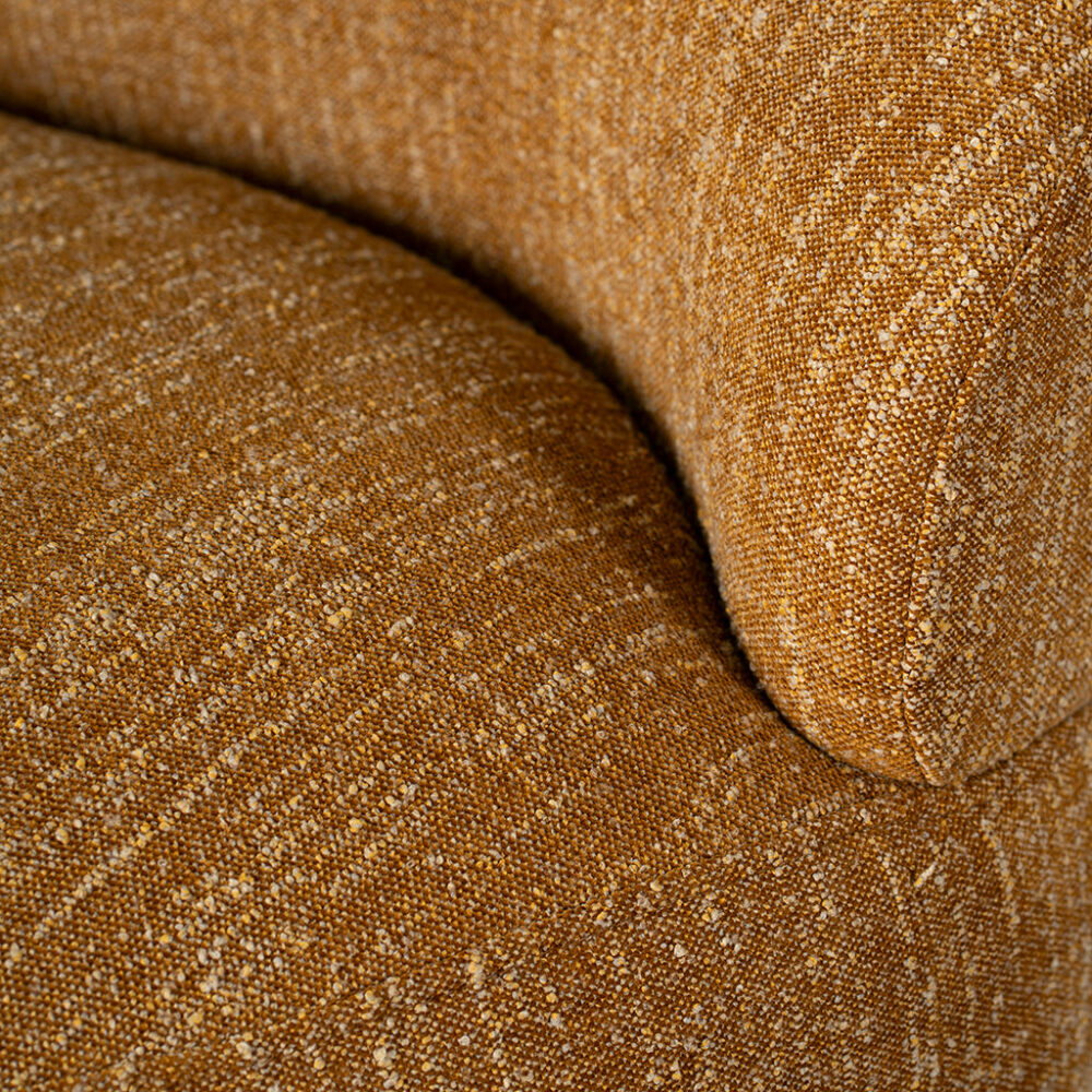 Isla Swivel Fabric Lounge Chair - Ginger Brown - Image 7