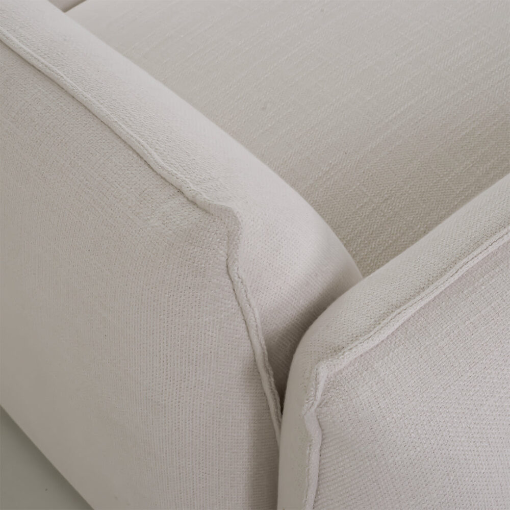 Ferrell 3 Seater Left Chaise Sofa - Beige - Image 5