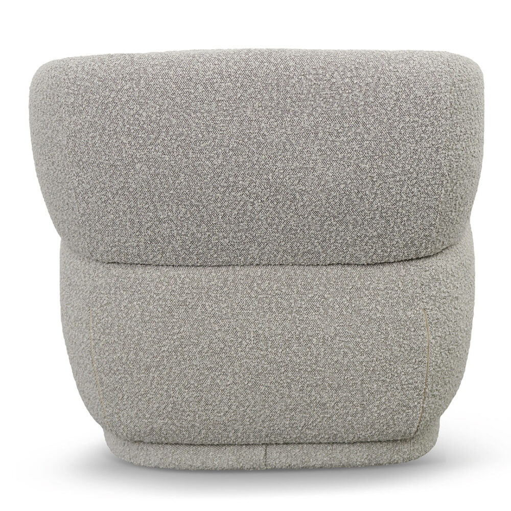 Brooke Fabric Armchair - Ash Grey Boucle - Image 8