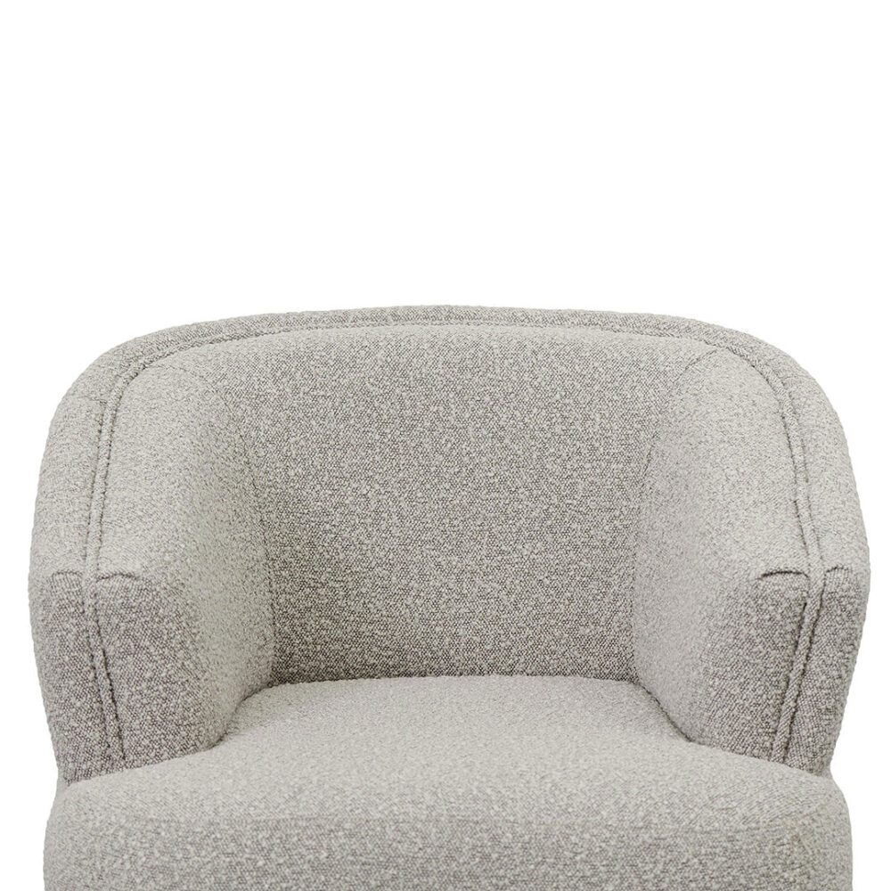 Brooke Fabric Armchair - Ash Grey Boucle - Image 3