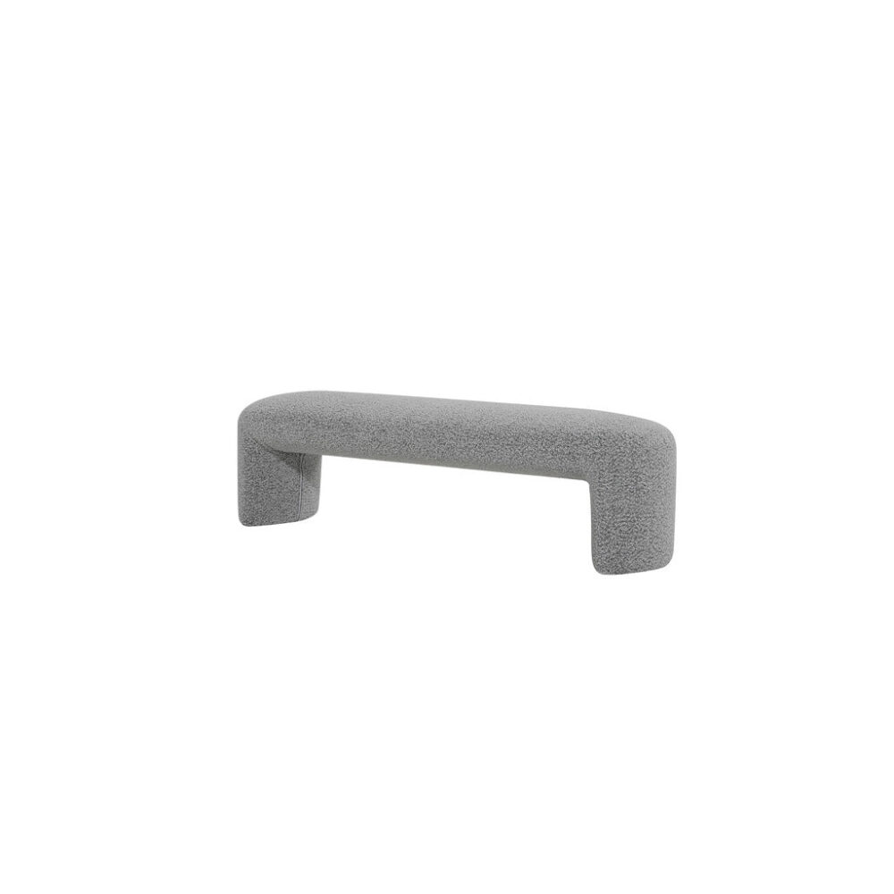 Everet 1.5m Long Ottoman Bench - Pepper Boucle - Image 3