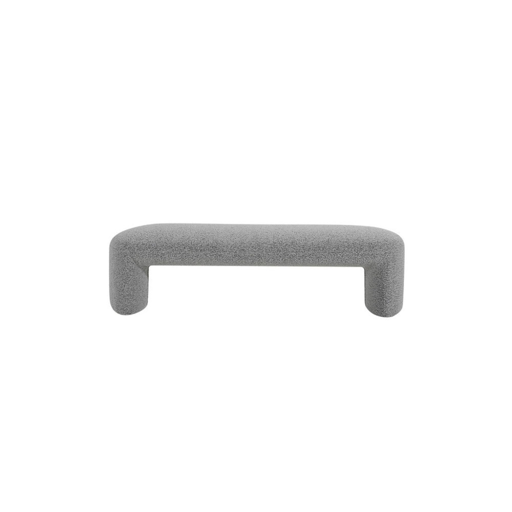 Everet 1.5m Long Ottoman Bench - Pepper Boucle - Image 2