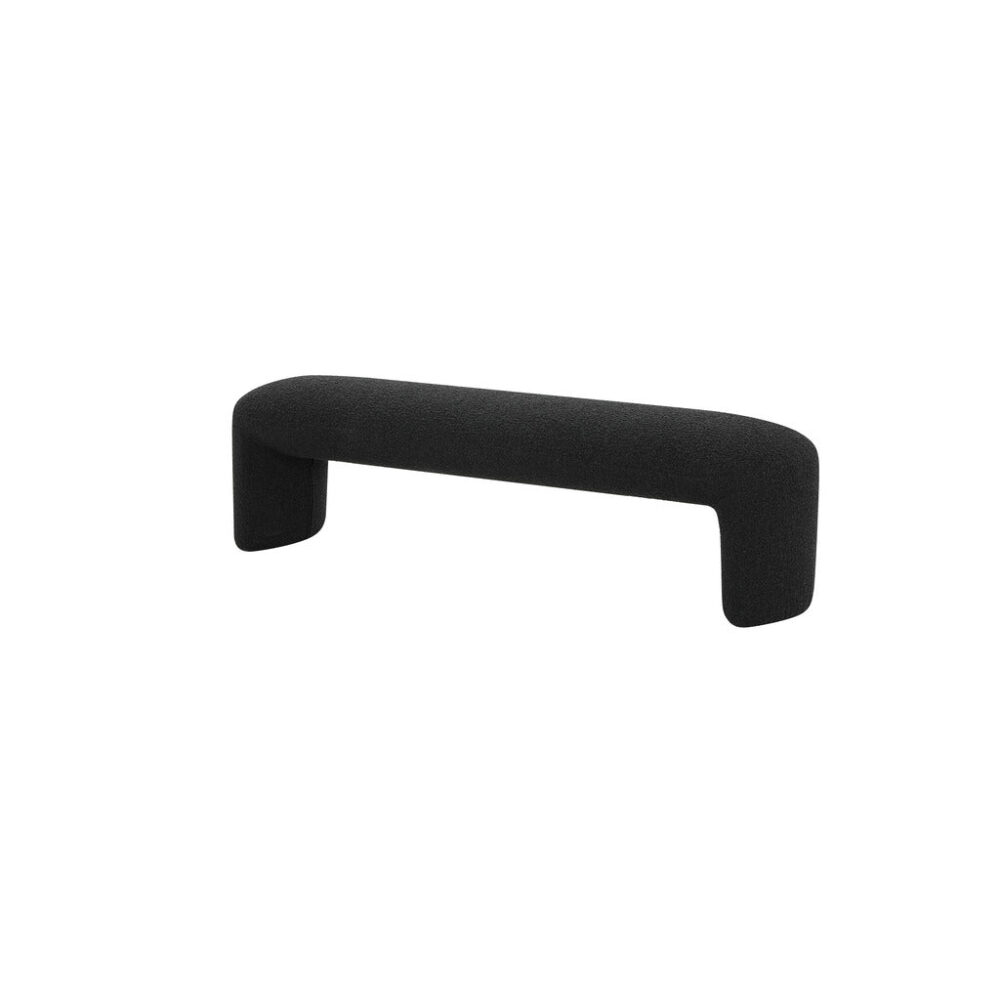 Everet 1.5m Long Ottoman Bench - Charcoal Boucle - Image 3