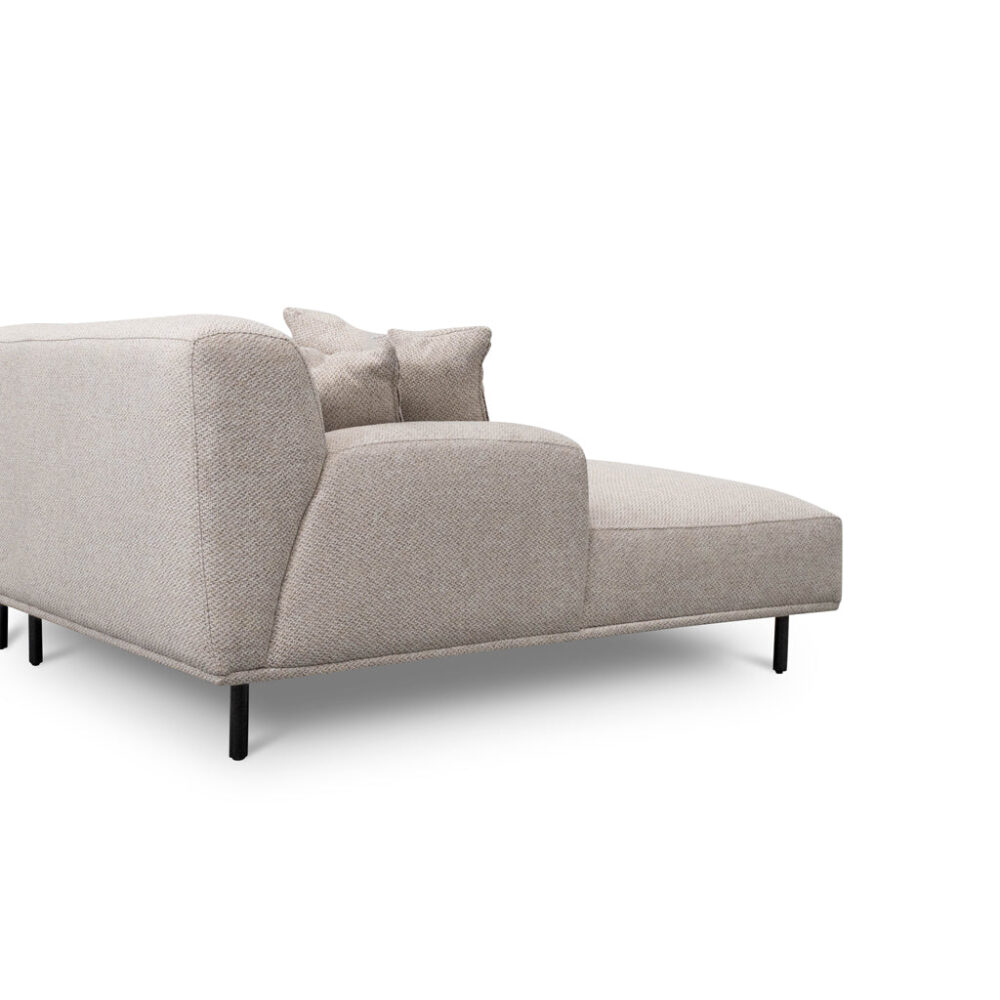 Jasleen 3 Seater Left Chaise Sofa - Sterling Sand - Image 6