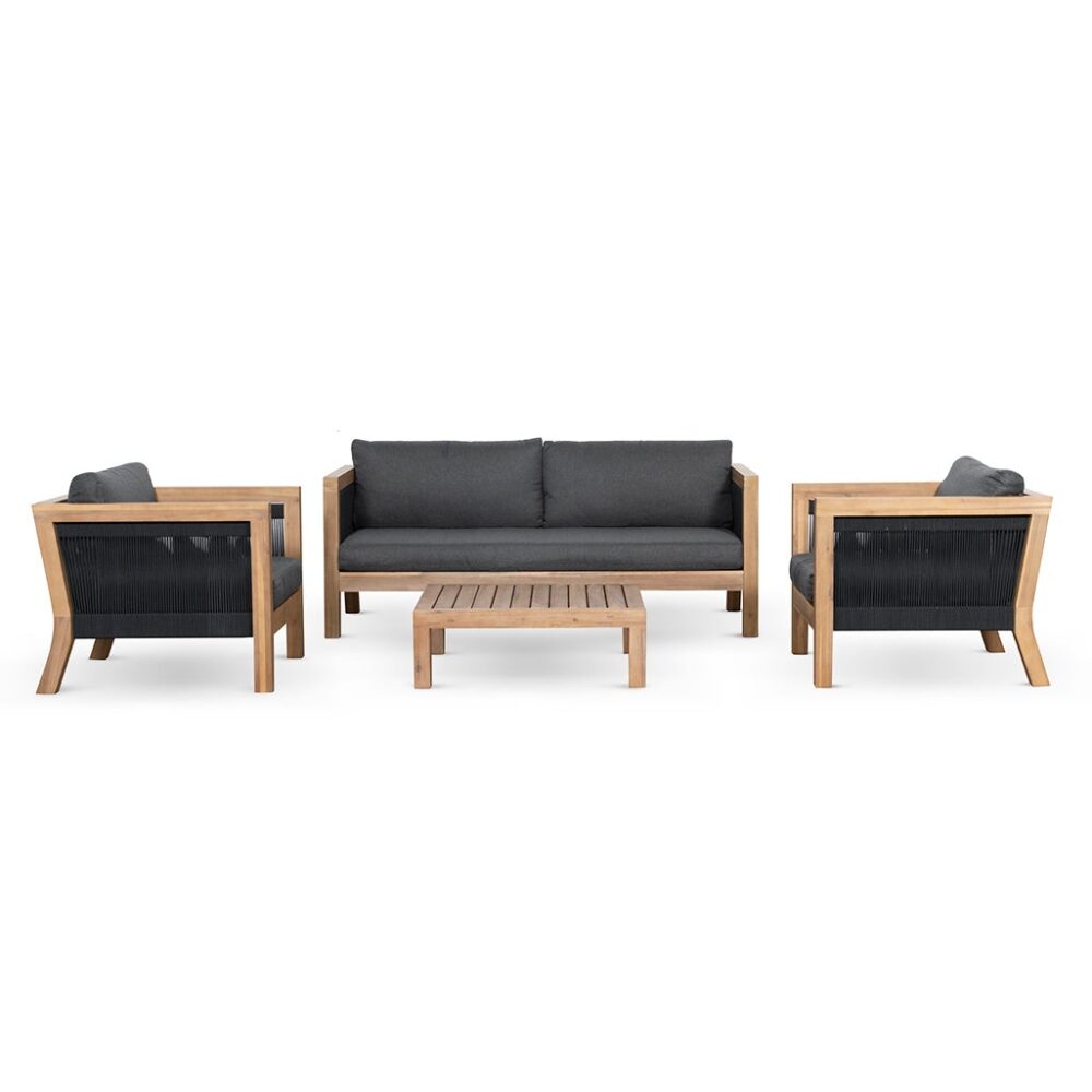 Halle 4pcs Outdoor Lounge Set - Image 2