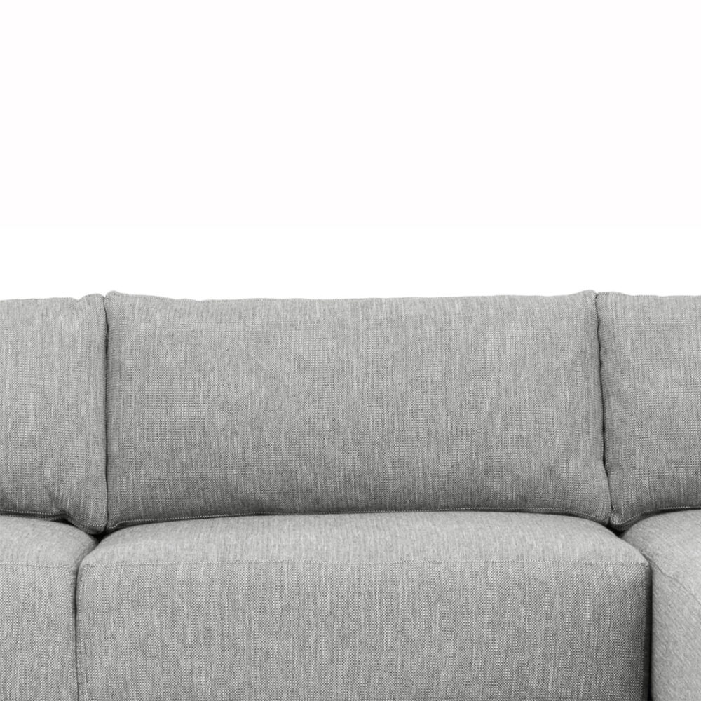 Kerry 3 Seater Fabric Right Chaise Fabric Sofa - Graphite Grey - Image 3