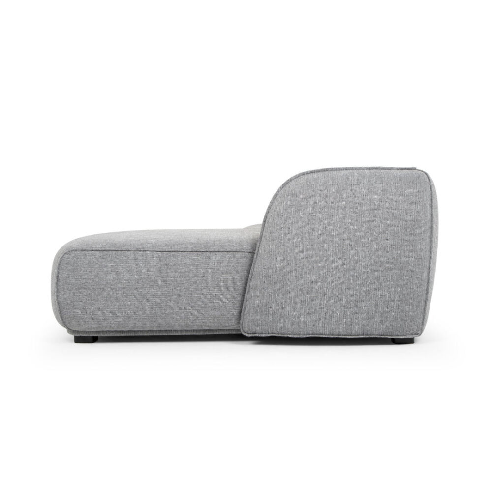Troy 3 Seater Right Chaise Fabric Sofa - Graphite Grey - Image 4