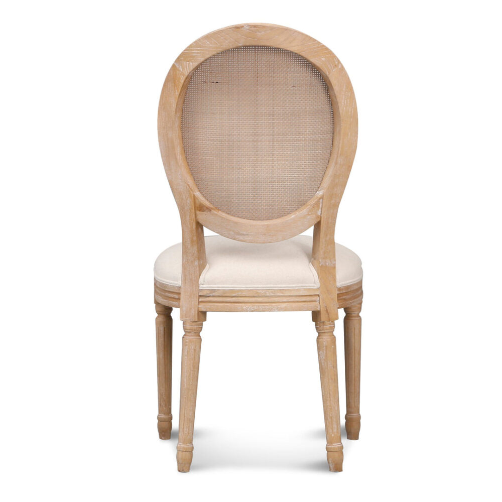 Set of 2 - Lenora ELM Dining Chair - Light Beige - Image 5
