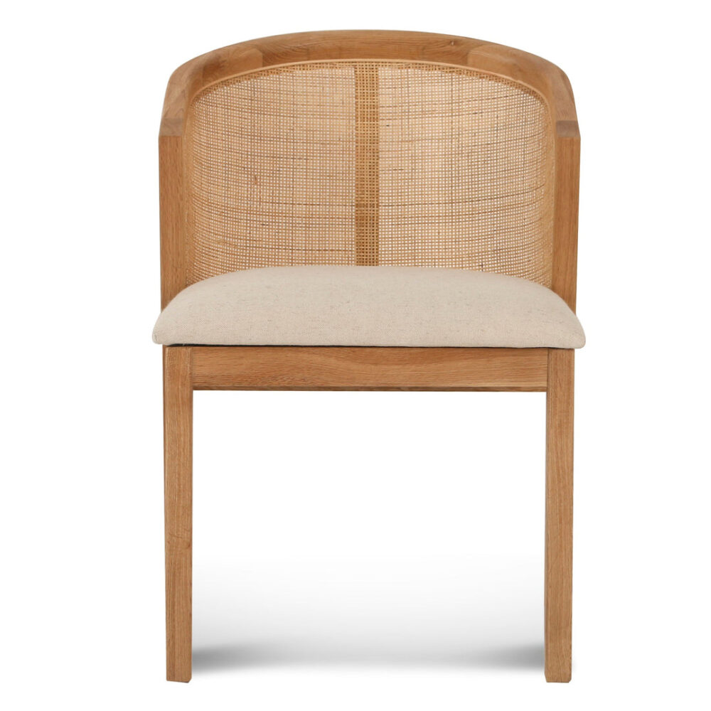 Set of 2 - Earlene Fabric Dining Chair - Light Beige - Image 3