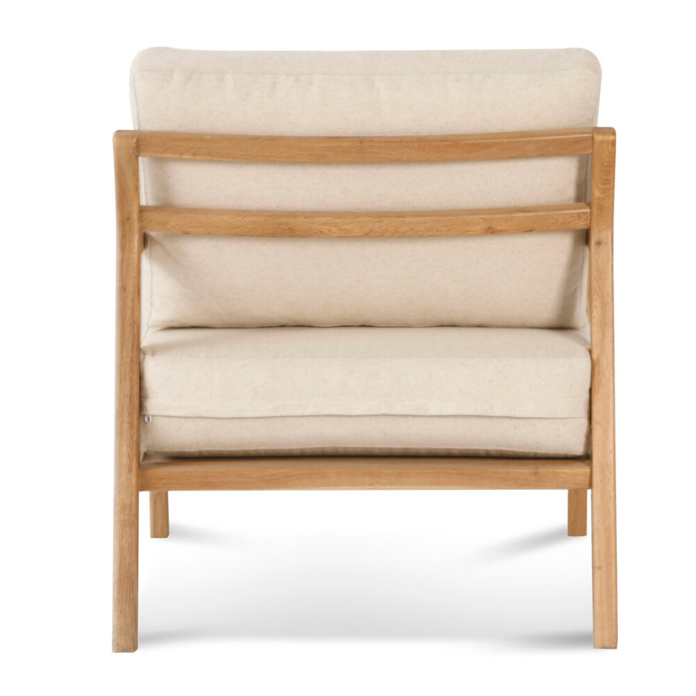 Trenton Fabric Armchair - Light Beige - Image 4