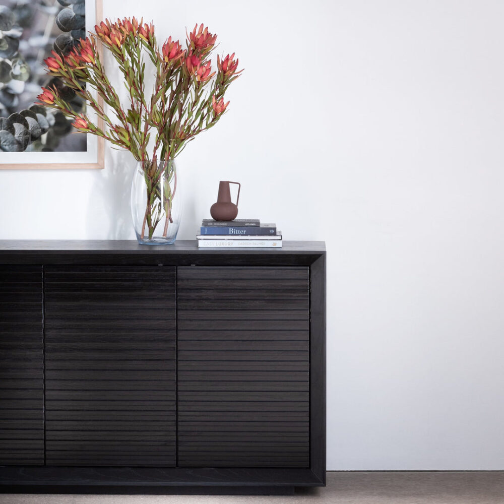 Maribel 1.8m Wooden Sideboard - Black Oak - Image 2